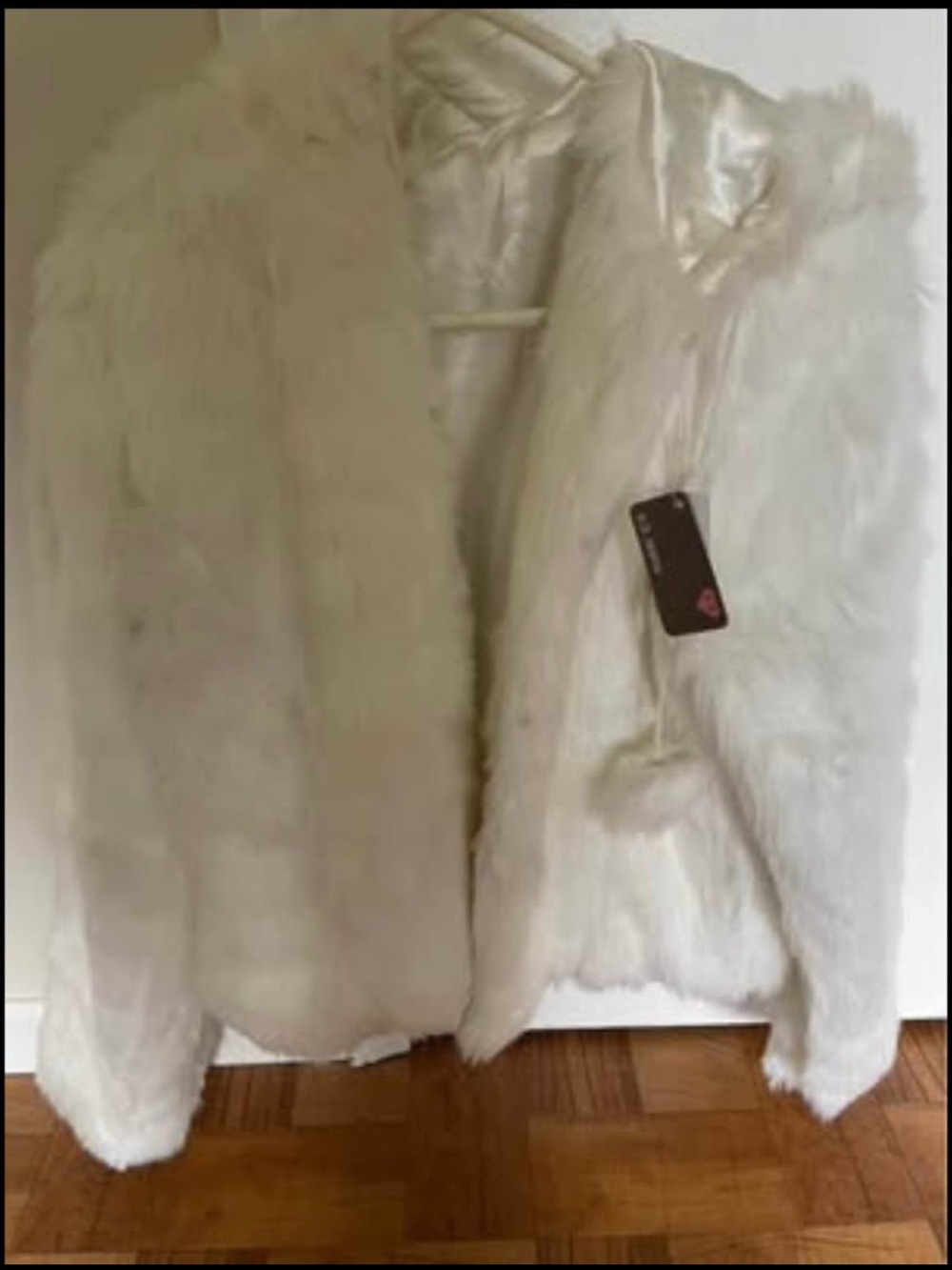 White Faux Fur Jacket - Women's Cozy Plush Coat